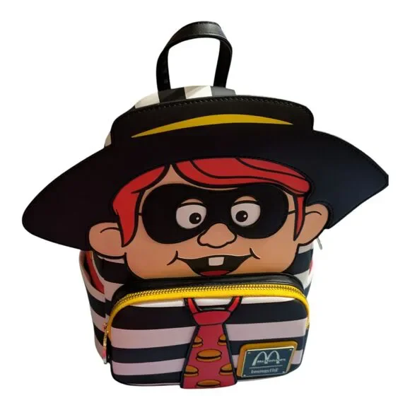 Loungefly McDonald’s Hamburglar Mini Backpack NWT Licensed McDonalds Bag - Picture 3 of 5
